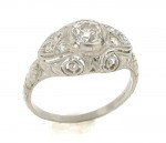 Vintage Art Deco Diamond Engagement Ring R691