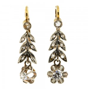 OEC & RCD Diamond Leaf Earrings