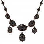 Victorian Silver Garnet Necklace