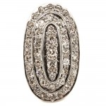 Oval OMC Diamond Plat Ring