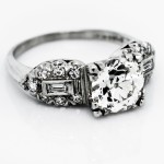 Old Cushion Cut Diamond Ring