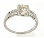 Vintage Diamond Platinum Ring R1256
