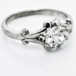 Vintage Oval Cut Diamond Ring