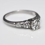Vintage Diamond Step Design Ring