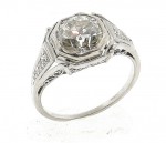 Vintage Diamond Filigree Ring R1426