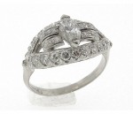 Vintage Marquise cut diamond ring R1536
