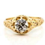 1900 0.91 cts Gold Ring