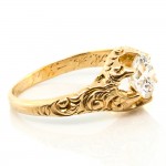1900's 0.91 cts. OEC Gold Ring