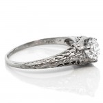 0.71 cts. OEC Filigree Platinum Ring