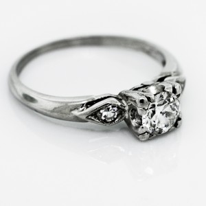0.41 cts Transitional Plat Ring