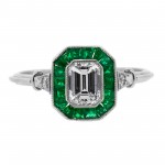 0.65 cts. Emerald Cut Diamond Plat