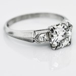 Vintage 0.99 cts OEC Diamond Ring