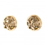 Two Tone RBC Botoom Earrings