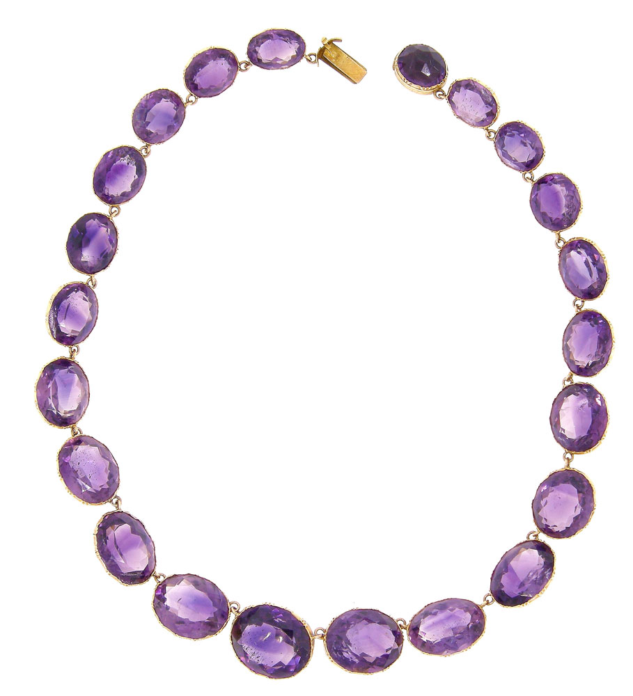 Amethyst Gold Necklace