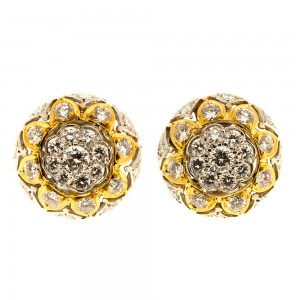 Two Tone RBC Bottom Earrings