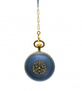 1920s enamel pocket watch pendant - W76