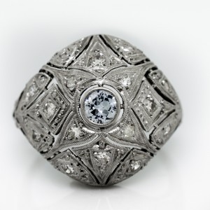 Dome Filigree Transitional Ring