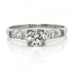 0.52 Transitional Diamond Platinum Ring