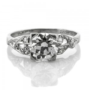 1.23 cts. OEC Diamond Platinum Ring