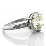 2.77 cts. RBC Platinum Ring