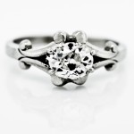 Old Oval cut Engagement Diamond Ring