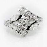 Vintage Medley Of Diamonds Platinum Ring