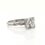 2.01 cts. RBC Diamond Platinum Ring