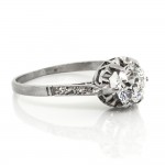 0.83 cts. OEC Crown Plat Ring