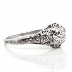 0.67 cts. OEC Plat Deco Ring