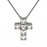 David Morris Diamond Platinum Cross