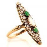 Victorian Opal Marq Shape Ring