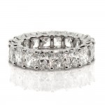 7.07 cts. Princess Cut Diamond Band