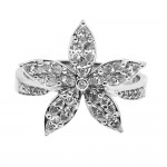 David Morris Diamond Flower Ring