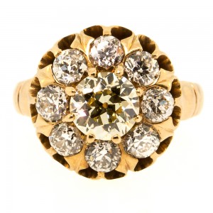 2.00 cts. Liight Yellow OEC Gold