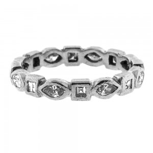 Marquise & Sq Cut Eternity Band