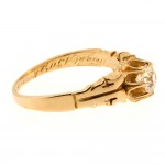 Victorian 0.45 cts. OEC Gold Ring