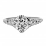 N.Vintage 1.38 cts OEC Platinum