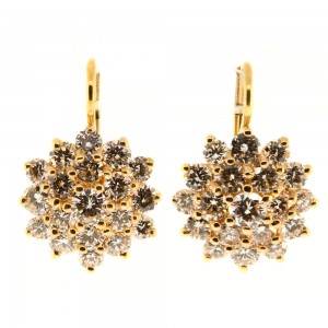 Round Brilliant Cut Earrings