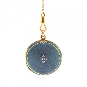 Antique Enamel Gold Locket