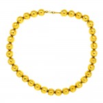 Diamond Gold Beads Necklace