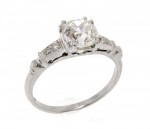 Antique Diamond Platinum Ring R1155