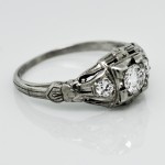 Deco Transitional Diamond Ring