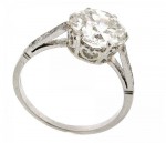 Vintage Diamond Platinum Ring R1224