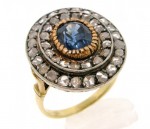 Vintage Sapphire & Rose cut Diamonds R1278