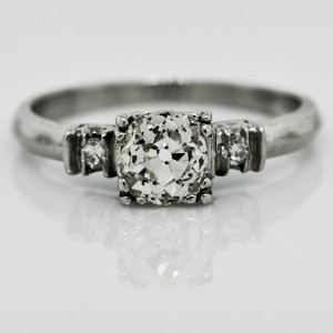 Old Cushion cut Vintage Ring