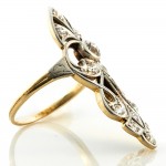 Filigree N-S Old Diamond Ring