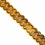 Vintage 1960 18K Snake Scale Brac.