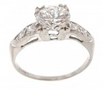 Vintage Diamond Platinum Ring R1352