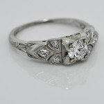 Art Deco Transitional Diamond Ring