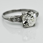 Vintage Old Cushion Cut Diamond Ring